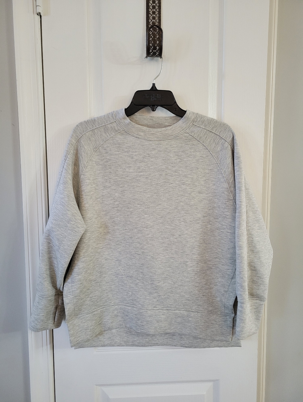 Abercrombie YPB neoKNIT Legging Friendly Oversized Crewneck Sweatshirt XS Grey